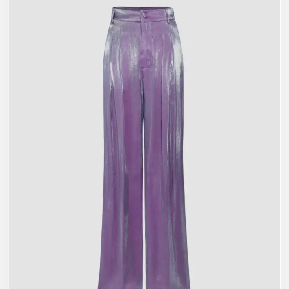 Brand new shiny purple Nasty Gal pants